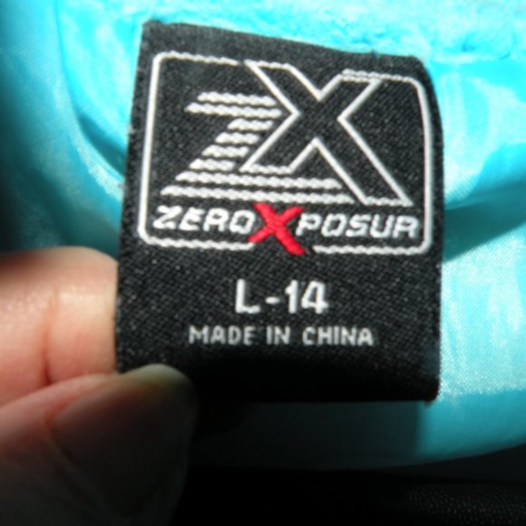 ZeroXPosur double jacket L 14 PURPLE TURQUOISE SNOWBOARD SNOW SKI - Picture 4 of 6